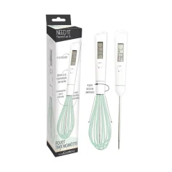 Sale Scrap Cooking Handheld Whisk with Built in Thermometer Baking Supplies & Equipment
