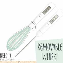 Sale Scrap Cooking Handheld Whisk with Built in Thermometer Baking Supplies & Equipment