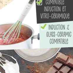 Sale Scrap Cooking Handheld Whisk with Built in Thermometer Baking Supplies & Equipment
