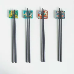 Discount Porcelain Aoi Floral Chopsticks Rest Japanese Ingredients|Tableware Brands