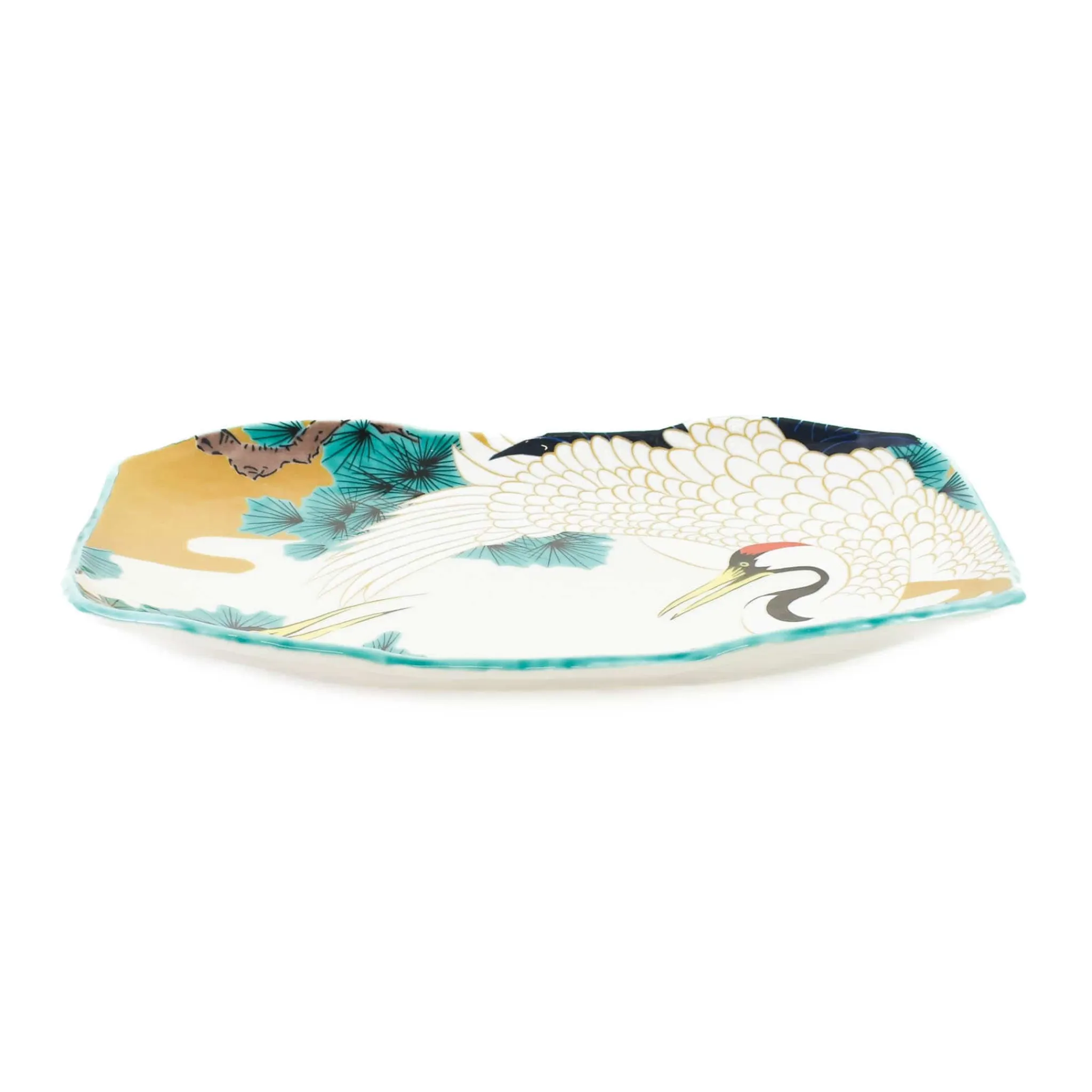 Sale Porcelain Crane Rectangular Platter, 32cm Japanese Ingredients|Table Setting