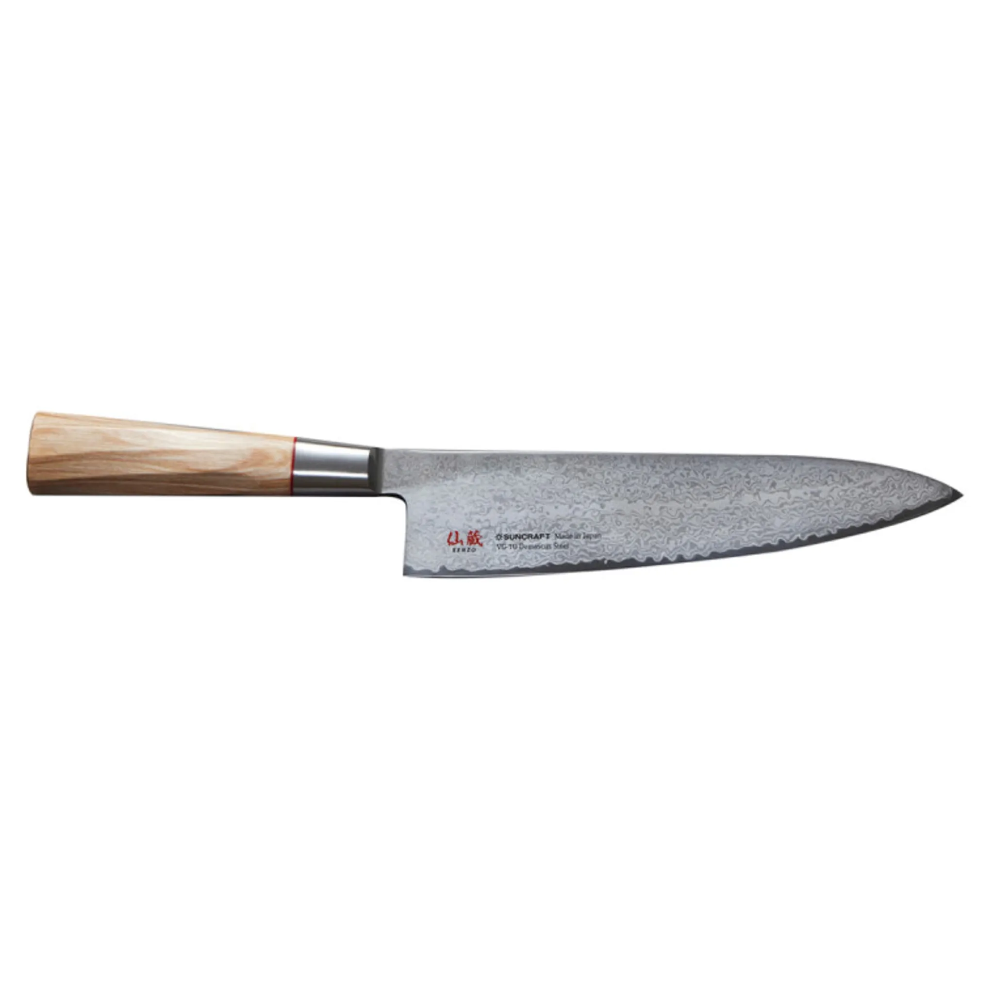 Senzo Twist Damascus Steel VG10 Core Gyuto Knife, 20cm Japanese Ingredients|Kitchen Knives