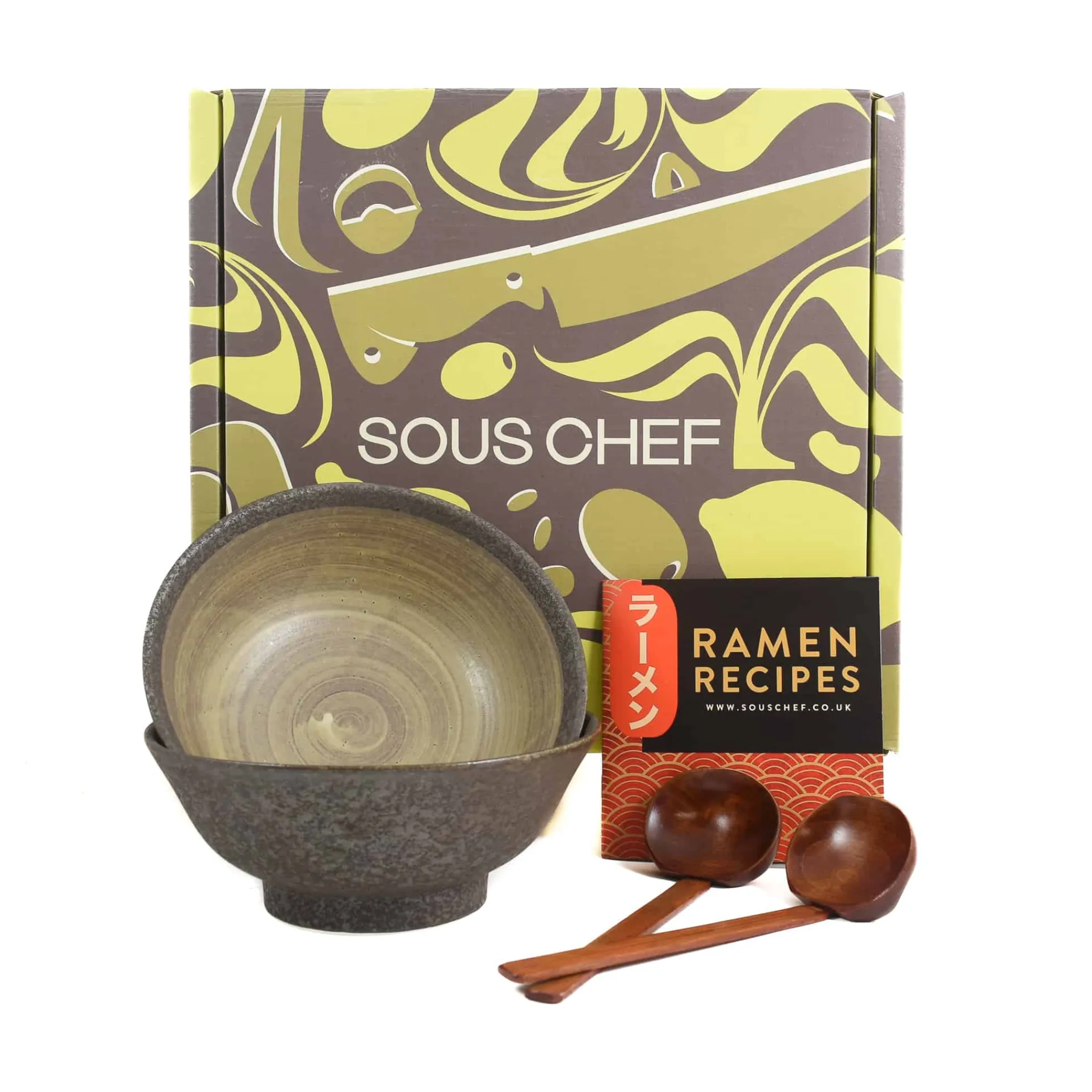 New Setchi Ramen Bowl Set Japanese Ingredients|Crockery & Dinnerware
