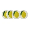 Discount Set of 4 Beaded Lemon Coasters Tableware Brands
