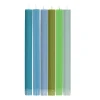 Online Set of 6 Blue Green Assorted Candles Table Setting|Tableware Brands