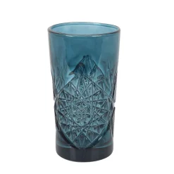 Online Set of 6 Blue Hobstar Highball Glasses, 350ml Tableware Brands|Cocktail Making & Barware