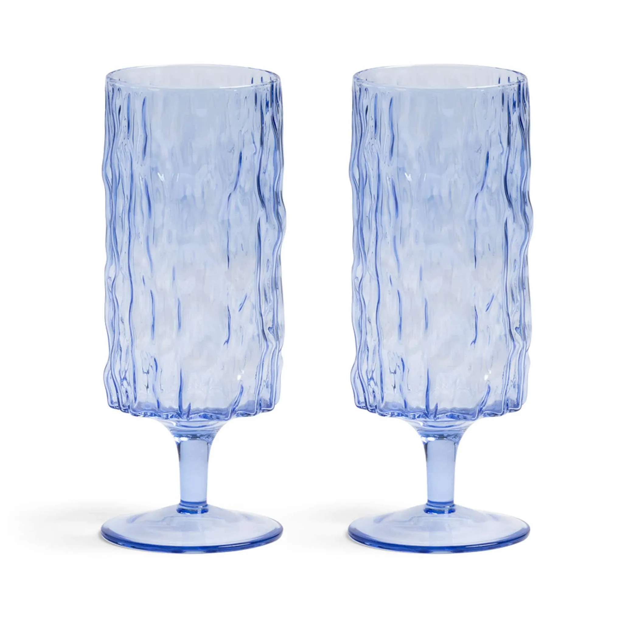 Discount Set of 2 Blue Stemmed Glasses Tableware Brands|Table Setting
