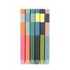 Set of 6 Colourblock Dinner Candles -Multicolour abstract Table Setting|Tableware Brands
