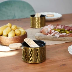 Discount Set of 2 Raclettes, Gold Pots & Pans