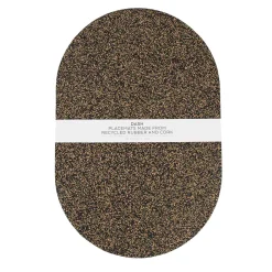 Outlet Set of 4 Dash Recycled Oval Placemats, 40cm Tableware Brands