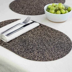 Outlet Set of 4 Dash Recycled Oval Placemats, 40cm Tableware Brands