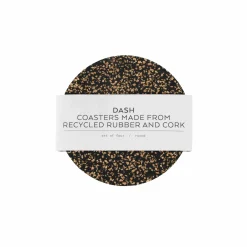 Set of 4 Dash Recycled Round Coasters, 9cm Tableware Brands