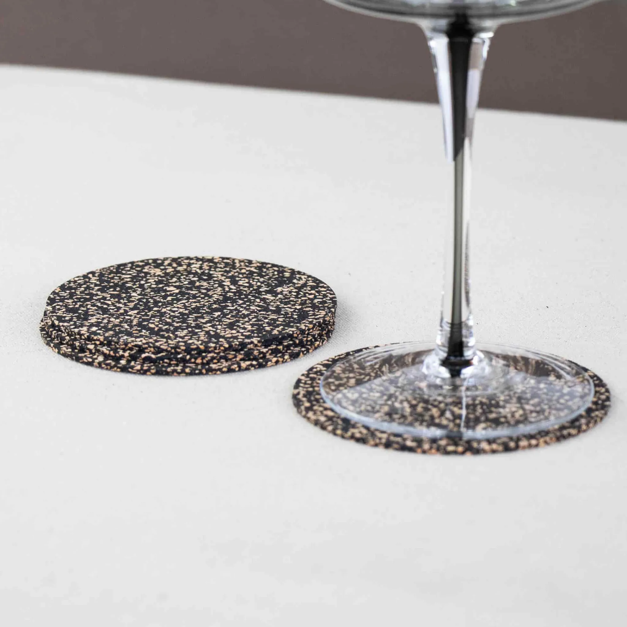 Set of 4 Dash Recycled Round Coasters, 9cm Tableware Brands
