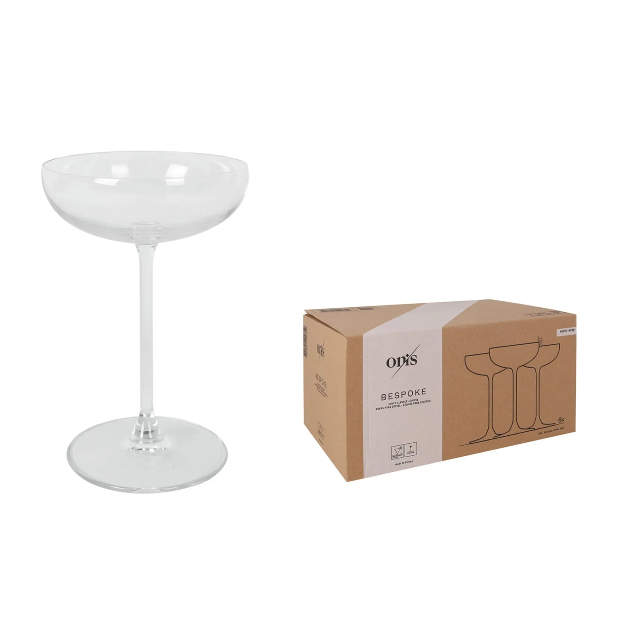Hot Set of 6 Fine Stemmed Cocktail Coupes, 280ml Tableware Brands|Cocktail Making & Barware