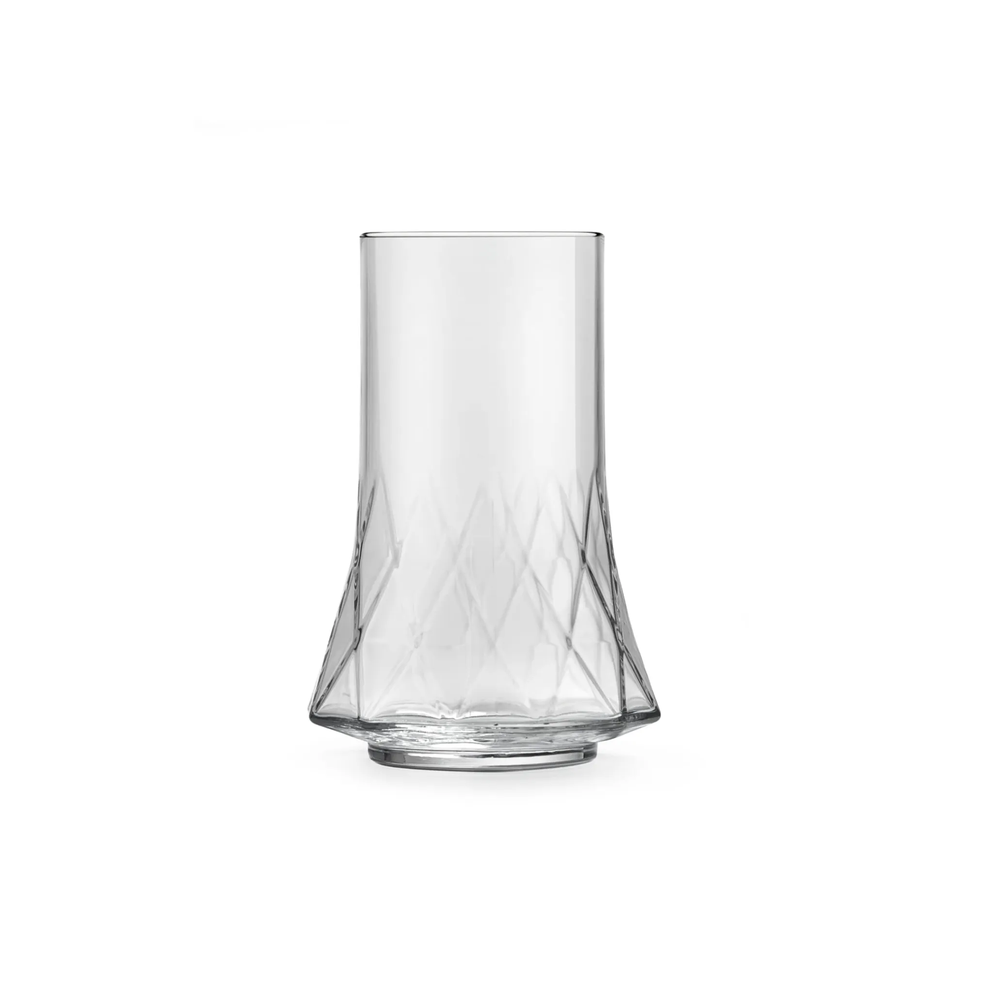 Hot Set of 6 Geometric Glasses, 410ml Tableware Brands
