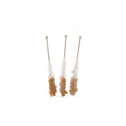 Hot Set of 36 Gold Glitter Rock Candy Sticks Ingredients Brands|Chocolate & Sweets
