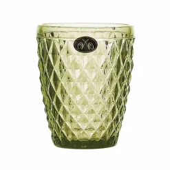 Clearance Set of 6 Green Diamond Tumblers, 270ml Tableware Brands