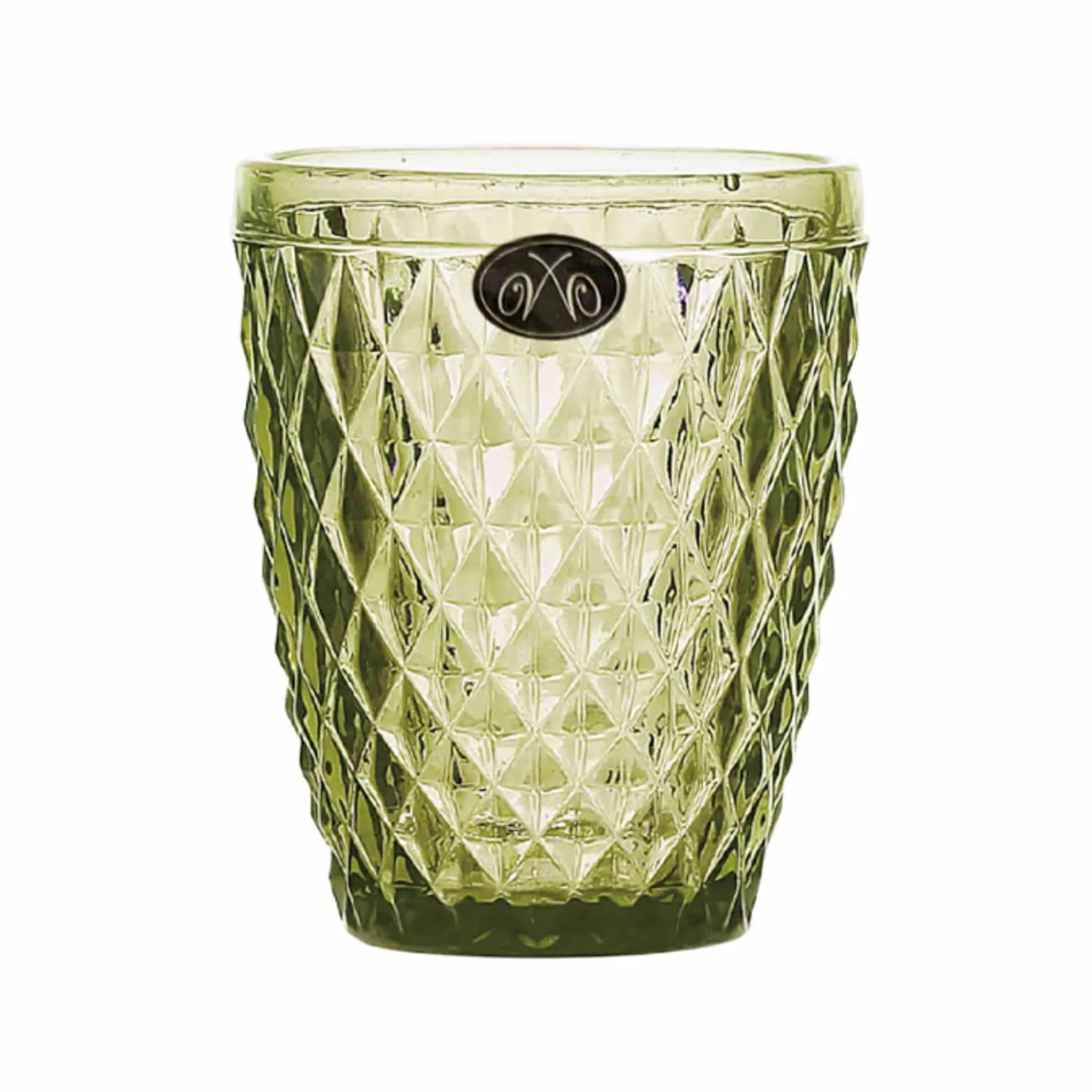 Clearance Set of 6 Green Diamond Tumblers, 270ml Tableware Brands