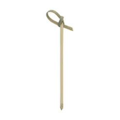 Set of 100 Green Looped Bamboo Skewers Canape Supplies|Tableware Brands