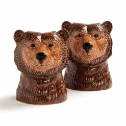 Online Set of 2 Grizzly Bear Salt and Pepper Shakers Tableware Brands