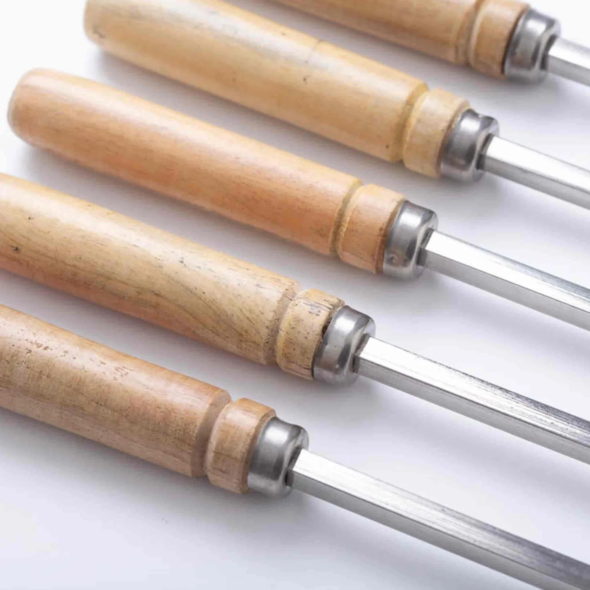 Clearance Set of 5 Heavy Duty Kebab BBQ Skewers, 53cm Middle Eastern Ingredients|Bbq & Smoking
