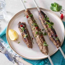 Clearance Set of 5 Heavy Duty Kebab BBQ Skewers, 53cm Middle Eastern Ingredients|Bbq & Smoking