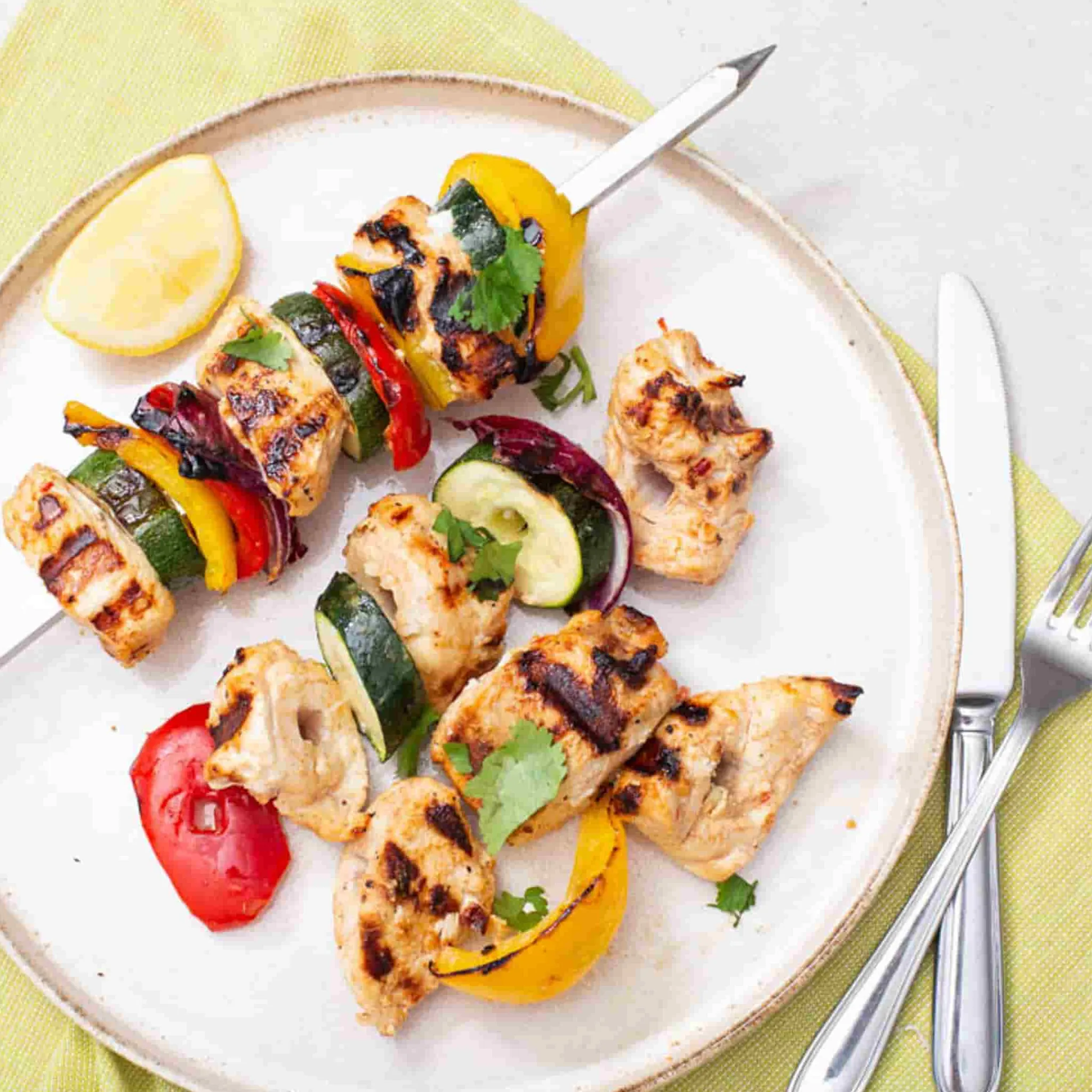 Clearance Set of 5 Heavy Duty Kebab BBQ Skewers, 53cm Middle Eastern Ingredients|Bbq & Smoking