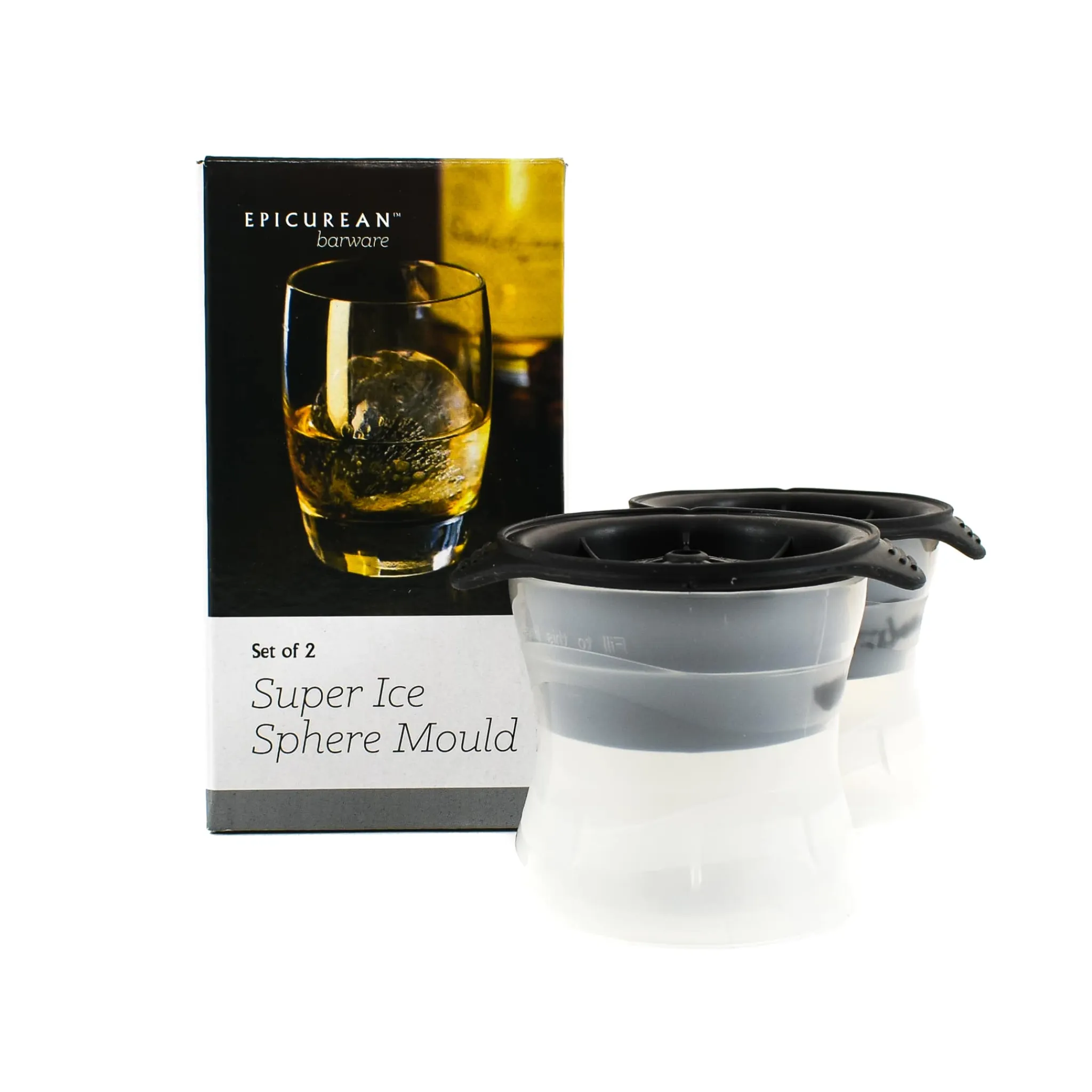 Discount Set of 2 Ice Sphere Mould Cocktail Making & Barware