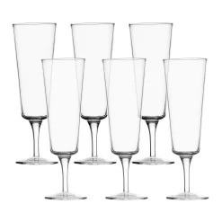 Sale Set of 6 Clear Champagne Flute Tableware Brands|Table Setting