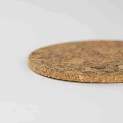 Online Set of 4 Marbled Cork Round Coasters, 10cm Tableware Brands