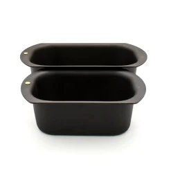Hot Set of 2 Spun Iron Loaf Tins Baking Supplies & Equipment