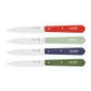 Outlet Set of 4 No 112 Coloured Beechwood Handle Paring Knives, 10cm Kitchen Knives
