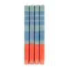 Outlet Set of 4 Orange Mint Striped Candles Table Setting|Tableware Brands