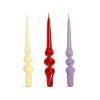 Online Set of 3 Pink Spiral Candles Table Setting|Tableware Brands