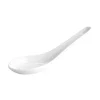 Set of 6 Porcelain Canape Spoon with Hole, 14cm Serveware|Canape Supplies
