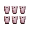 Best Set of 6 Purple Diamond Tumblers, 270ml Tableware Brands