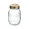 Discount Set of 12 Quattro Staggioni Wide Mouth Screw Top Glass Preserving Jars, 700ml Pickling, Preserving & Fermenting Jars