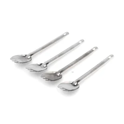 Discount Set of 100 Stainless Steel Canape 3-in-1 Spoons Canape Supplies|Tableware Brands