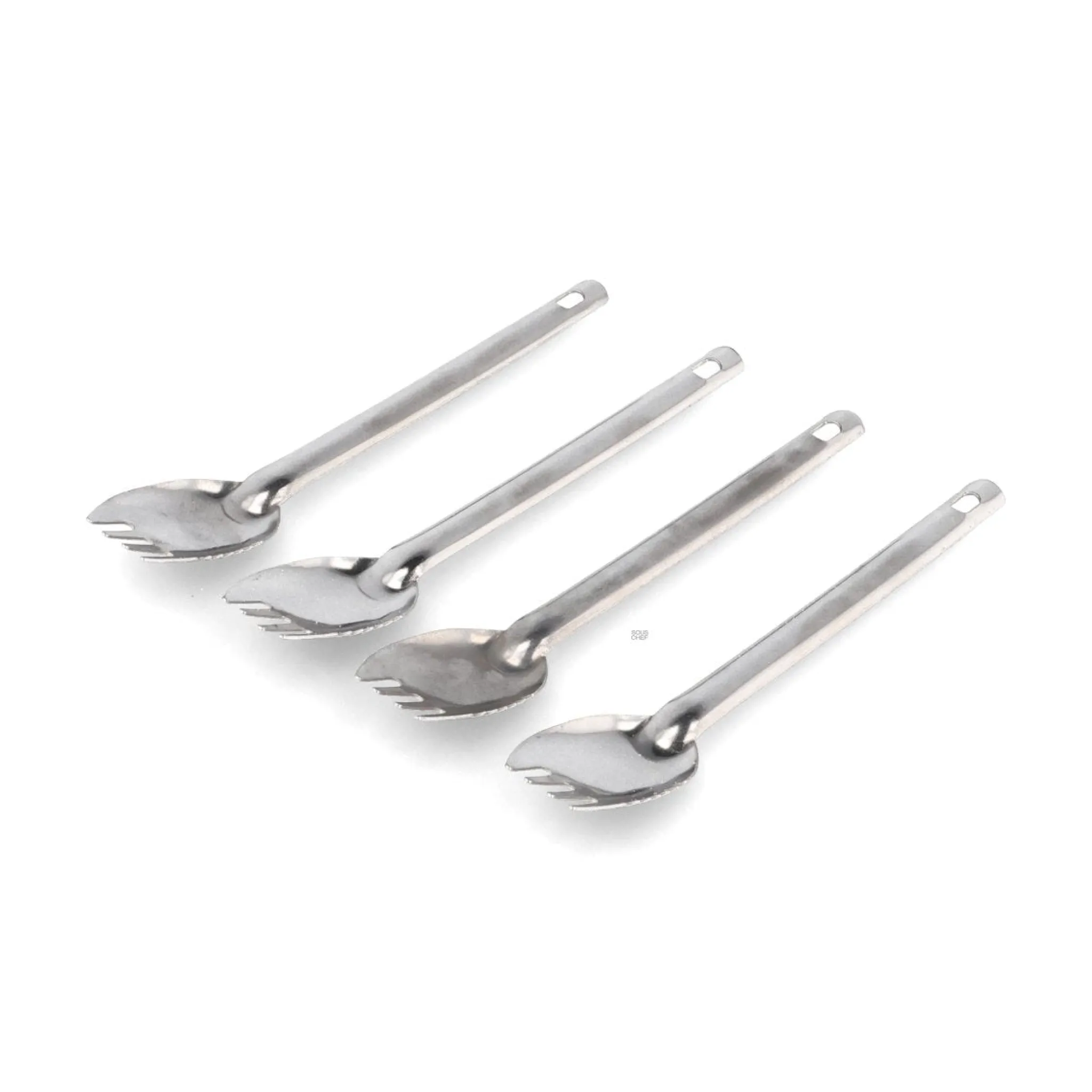 Discount Set of 100 Stainless Steel Canape 3-in-1 Spoons Canape Supplies|Tableware Brands
