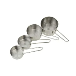 Online Set of 4 Stainless Steel Measuring Cups Baking Supplies & Equipment