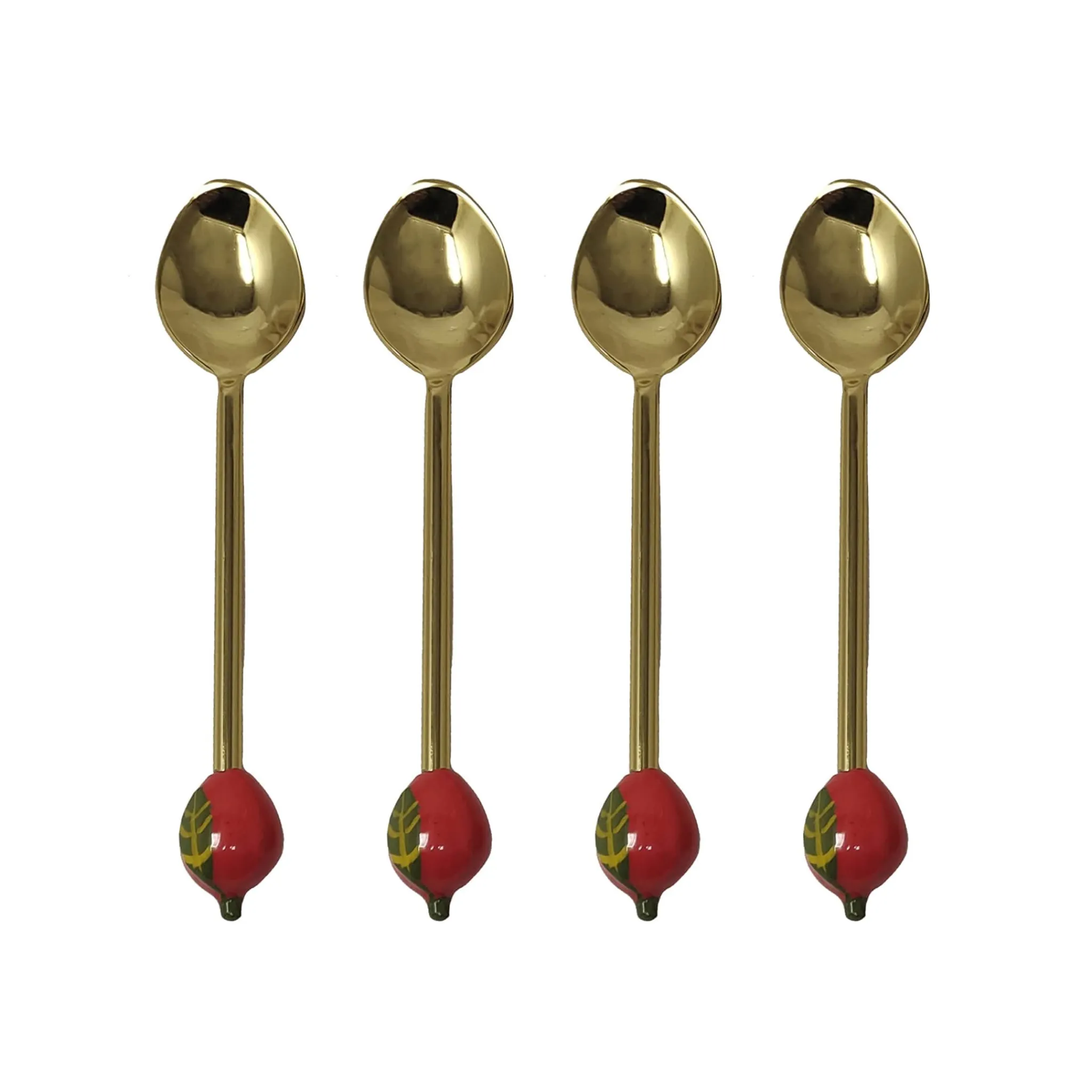 Clearance Set of 4 Strawberry Dessert Spoons Cutlery|Tableware Brands