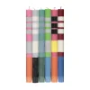 Discount Set of 6 Striped Dinner Candles - Multicolour Table Setting|Tableware Brands
