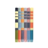 Sale Set of 6 Striped Dinner Candles - Warm Tones, Multicolour Made In The Uk|Table Setting