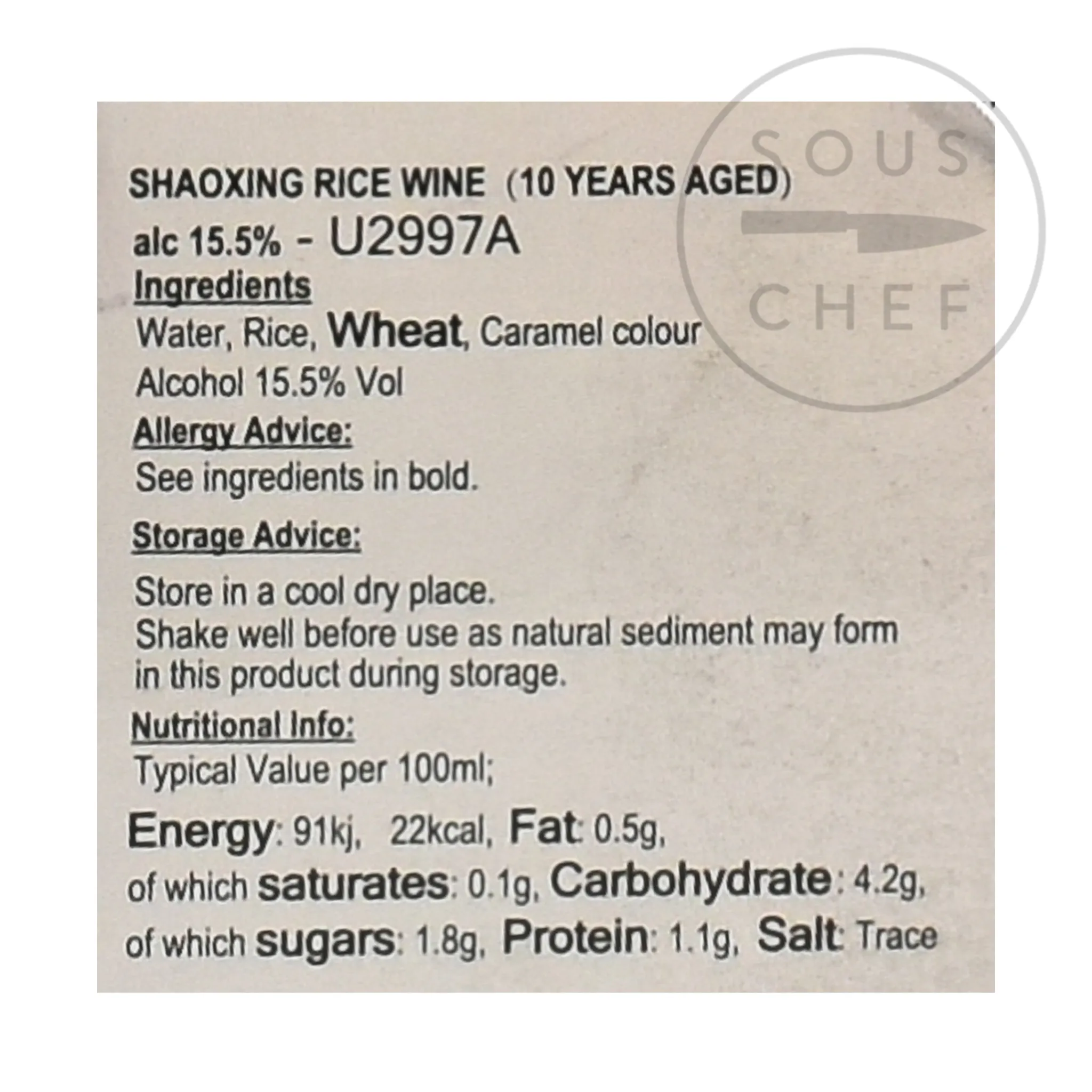 Clearance Shaoxing Rice Wine - 10 Year Aged, 500ml Ingredients Brands|Chinese Ingredients