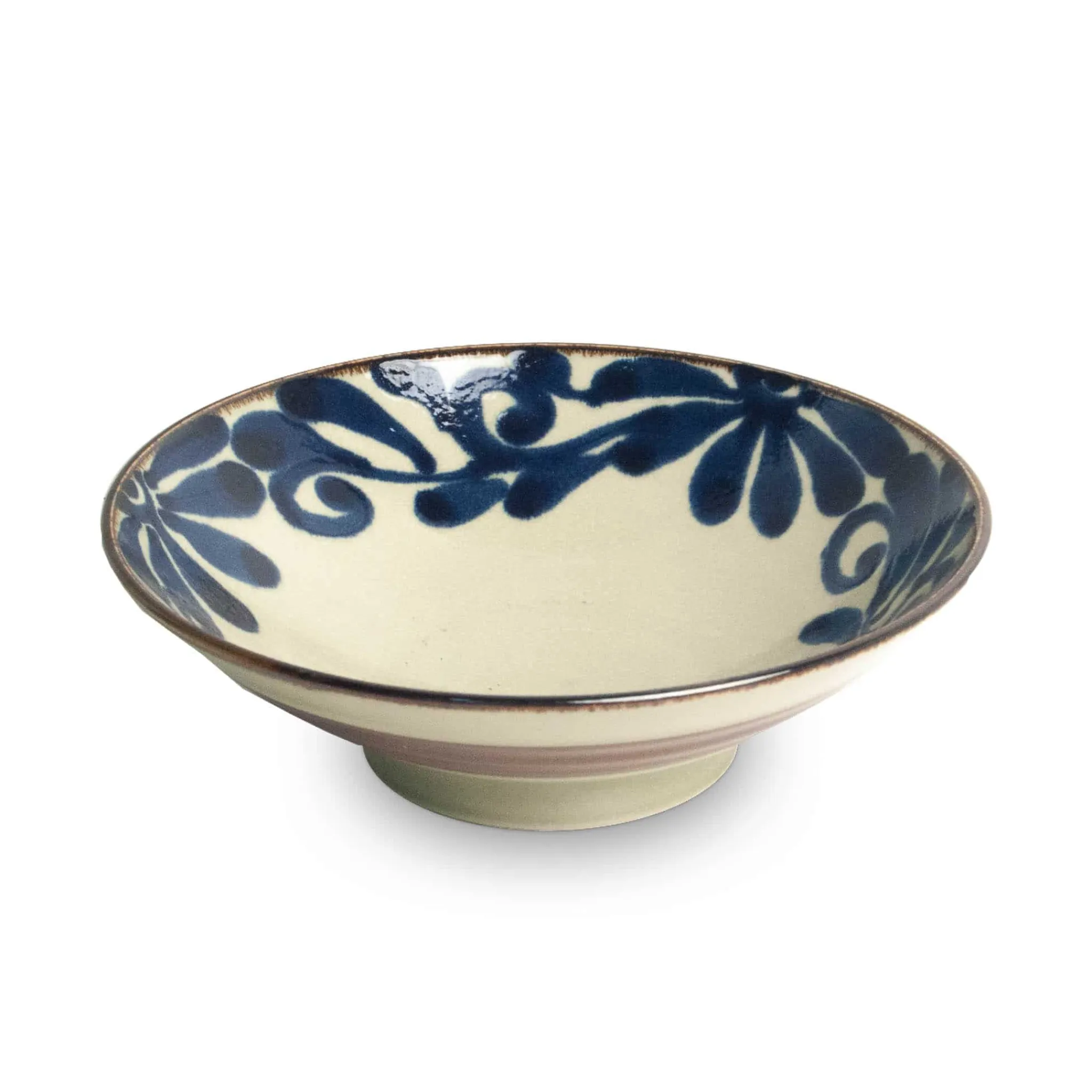 Outlet Shibuki Shallow Bowl, Blue, 24cm Tableware Brands|Japanese Ingredients