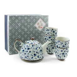 Hot Shizen Blue Japanese Teapot & Teacup Set Tableware Brands|Japanese Ingredients