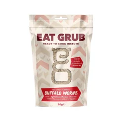 Clearance Short Dated Edible Buffalo Worms, 20g Ingredients Brands|Made In The Uk
