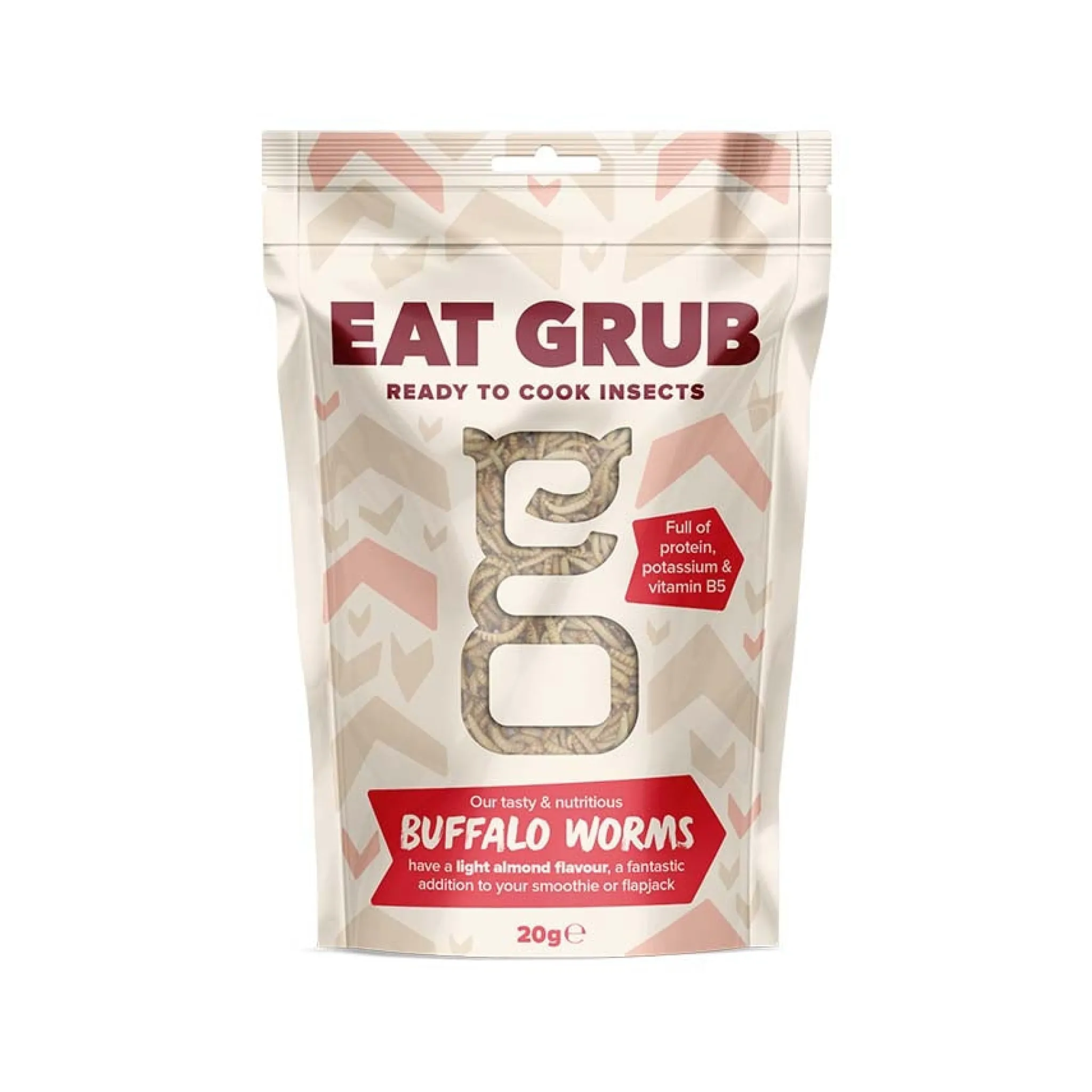 Clearance Short Dated Edible Buffalo Worms, 20g Ingredients Brands|Made In The Uk