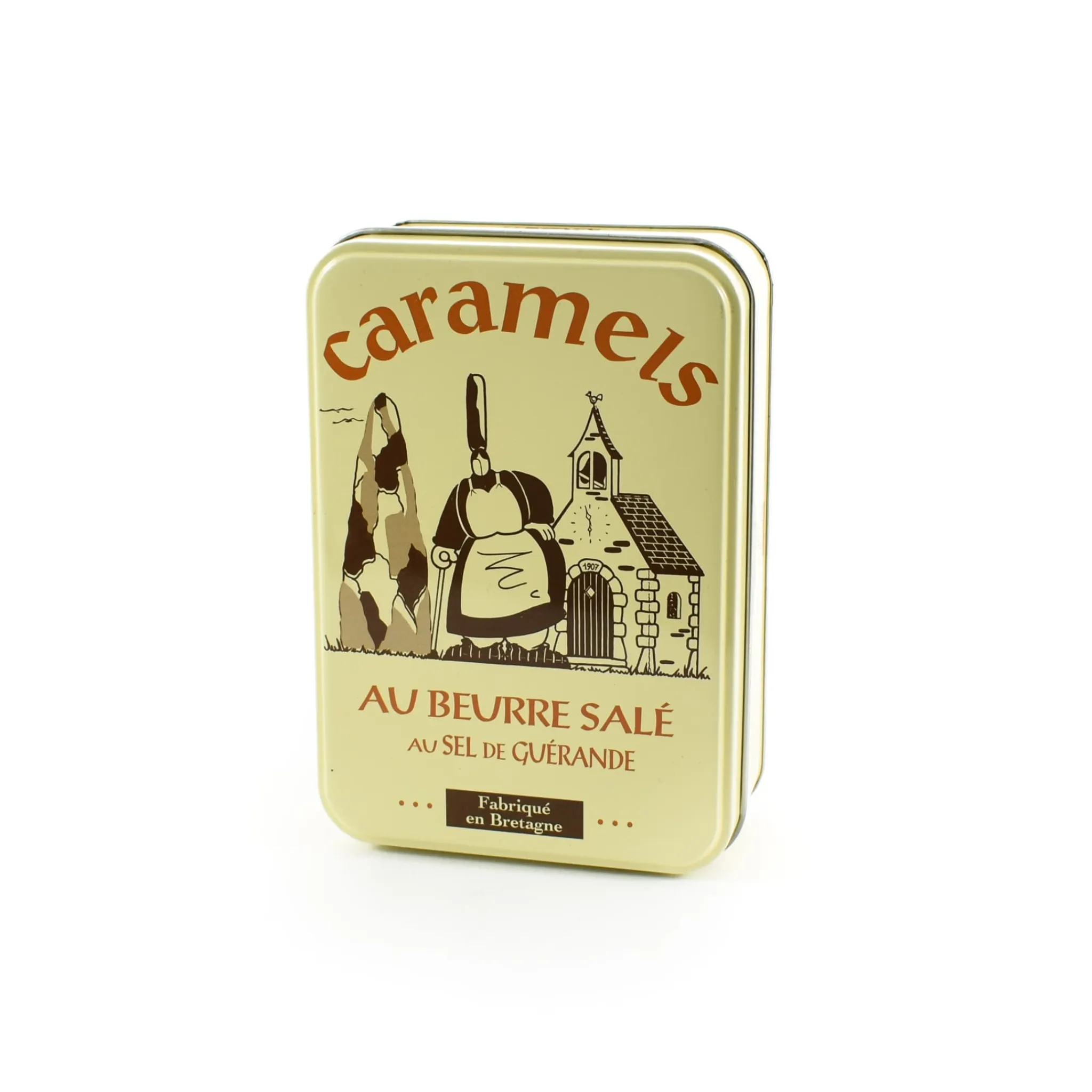 Outlet Short Dated French Salted Butter Caramels in Gift Tin, 150g French Ingredients|Chocolate & Sweets