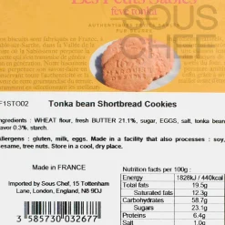 Clearance Short Dated Sable Biscuits with Tonka Bean, 100g Ingredients Brands|French Ingredients
